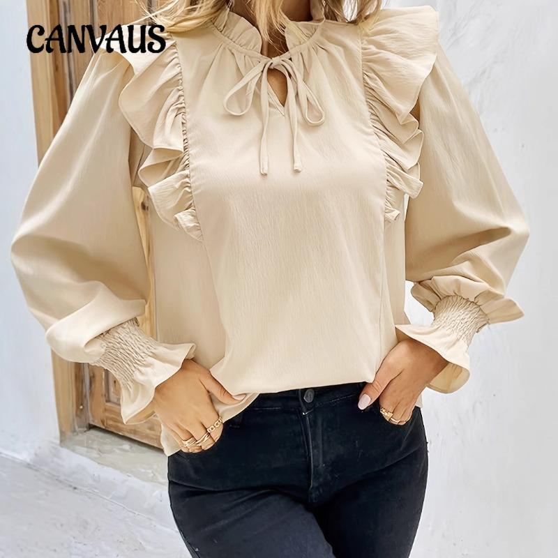 Женская Милая бабочка Tie Loose Long Sleeves Stand-Up Shirt Shirt Early Spring Design Sense of Fungus Skinny Blouse Senior Feeling