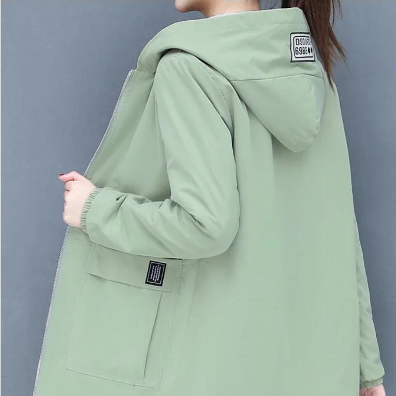 2024 Осень Зима Новое Толстое Теплое Пальто Из Ягненка С Хлопком, Женское Пальто Средней Длины, Свободного Покроя, С Капюшоном, Женская Блузка