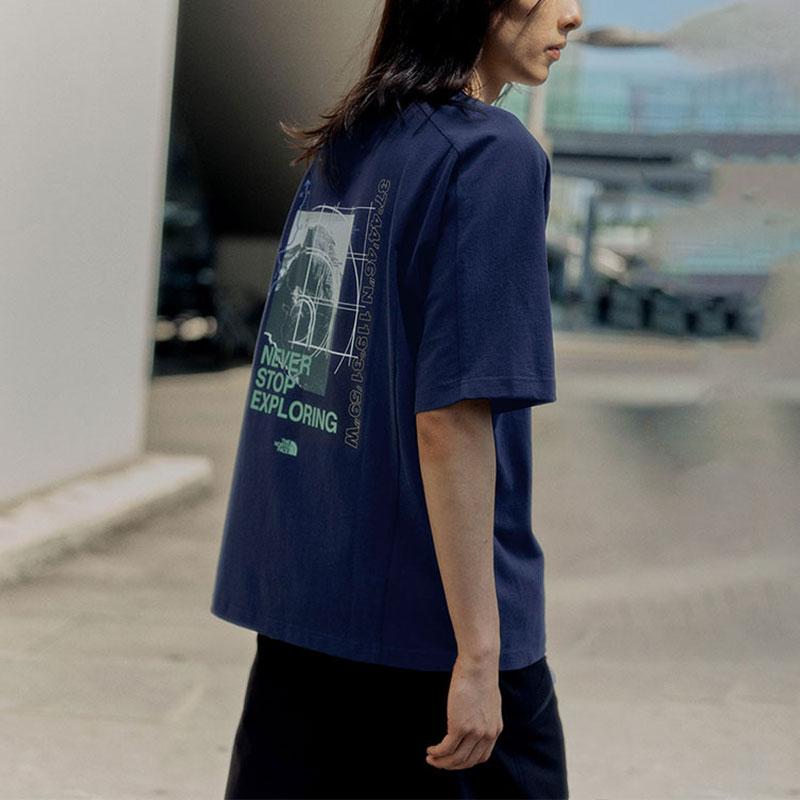THE NORTH FACE Urban Exploration T Shirt Men's Blue NF0A83P4-8K2