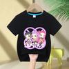 Baby Girl Clothes KPop Demon Hunters Print Kids T-shirt Fashion Casual Tops 2025 Movie Crew Neck Cartoon Girls Boys Tee Casual