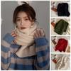 Thicken Knitted Scarf Soft Long Shawl Simple Winter Shawl  Girl