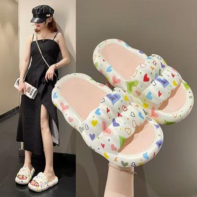 Сандалии Cloud Shoes для женщин 2024 Junior Cute Summer House Pink Slides Kawaii женские тапочки для дома в помещении по акции новый стиль 39
