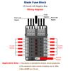 12-Way Blade Fuse Box Holder W/ LED Indicator