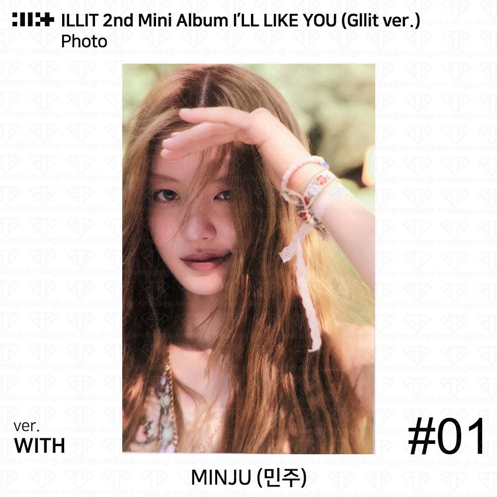 ILLIT 2-й мини-альбом I'LL LAKE YOU Gllit Ver To с фотокарточкой Between Photocard Photo