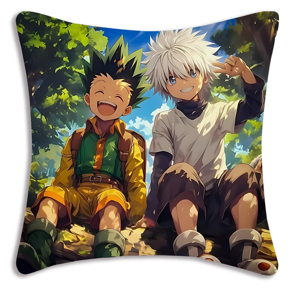 Аниме Для h-Hunter X HunterS Наволочки Мультяшные Диван Декоративные Домашние Двусторонние Печать Короткий Плюш Милая Наволочка