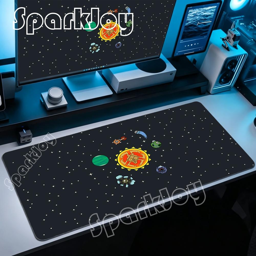 Xxl Outer Wilds Solar System Hd Deskmat Anime Rubber Keyboard Laptop Gaming Nonslip Mat Stitch Edge Mouse Pad With Lockedge