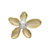 Broche Luxenter Finition En Perles Blanches Finition En or Fin 18k - Lisrae