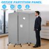 3 Panel Folding Room Divider Folding Portable Partition Screens Folding Privacy Screens for Office Room Restaurant Hospital