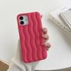 Мягкий силиконовый чехол для телефона с 3d волнами воды для Iphone 14 13 12 11 Pro Max 10 ярких цветов, матовый шелковистый кожный покров