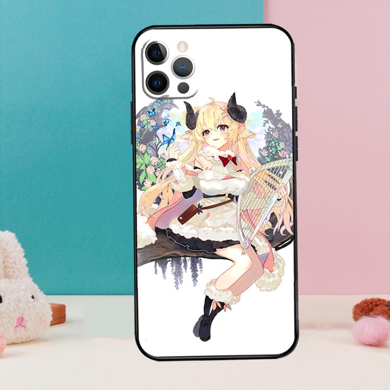 Чехол для телефона Watame Hololive Для iPhone 17 Air 16 15 14 13 11 12 Pro Max 12 13 mini 15 16 Plus 16e Обложка Coque