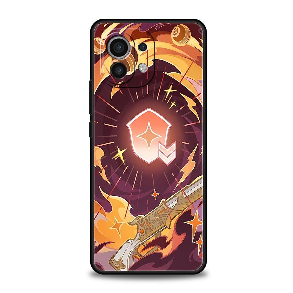 Чехол для телефона Genshin Impact для Xiaomi Mi 15 14 13 12 11 Lite 14T 13T 12T 11T Pro Poco X7 X6 X5 X3 Pro F6 F5 F4