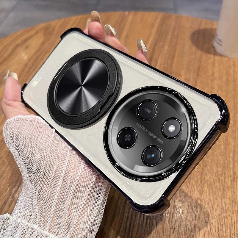 Honor X11 mobile phone case, airbag anti-drop soft case, Honor X11 decompression rotating magnetic bracket protective cover.