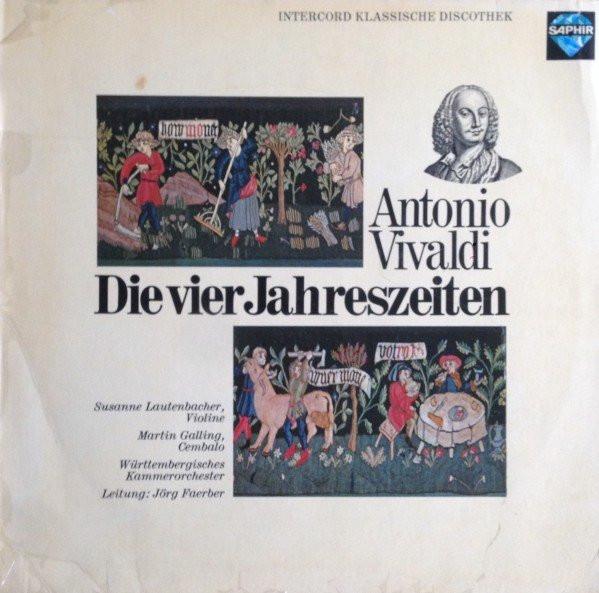 LP Record ANTONIO VIVALDI SUSANNE LAUTENBAC Die Vier Jahreszeiten 120823 Saphir Germany Classical Used
