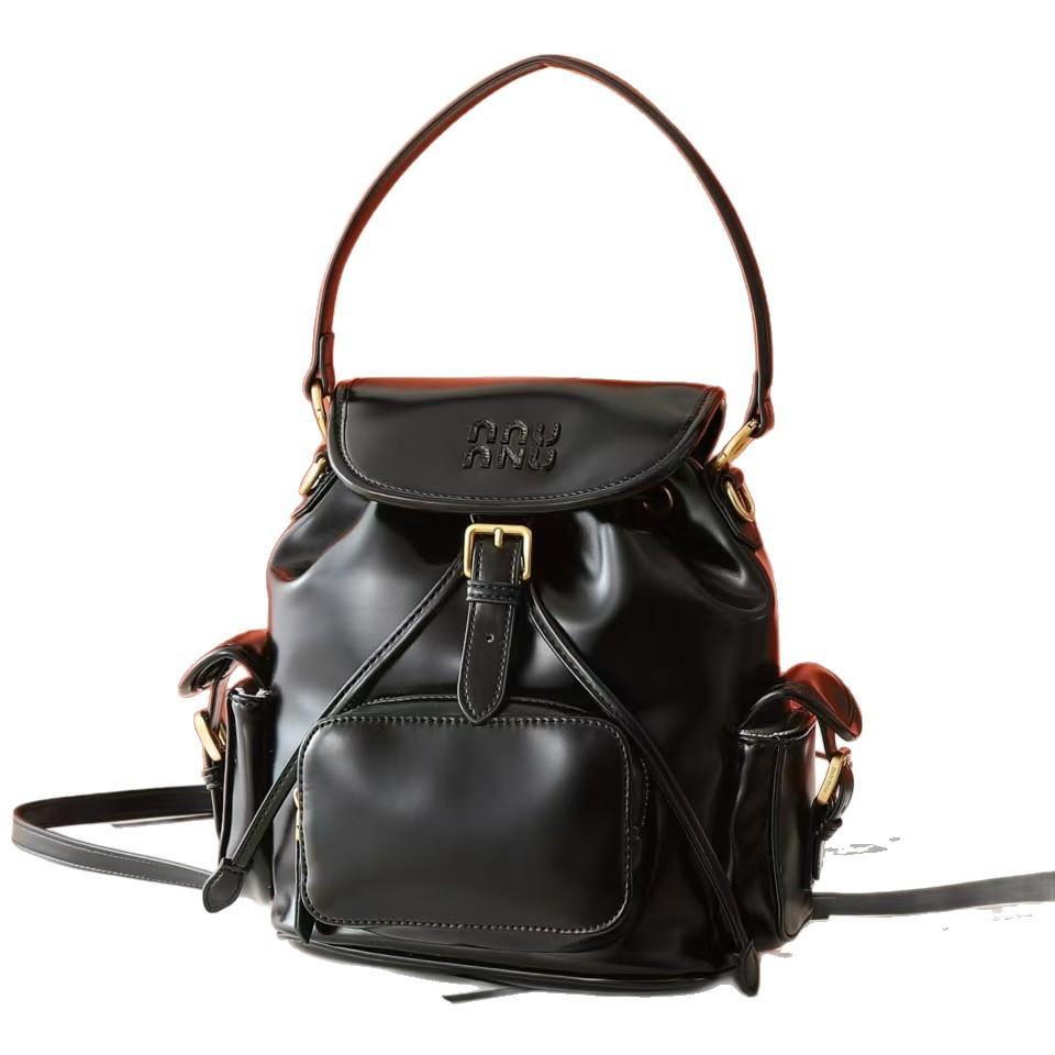 Новый холщовый рюкзак Miao miu 2025, большая вместимость, премиальное качество, универсальный, портативный, для плеча, для путешествий, для ежедневных поездок