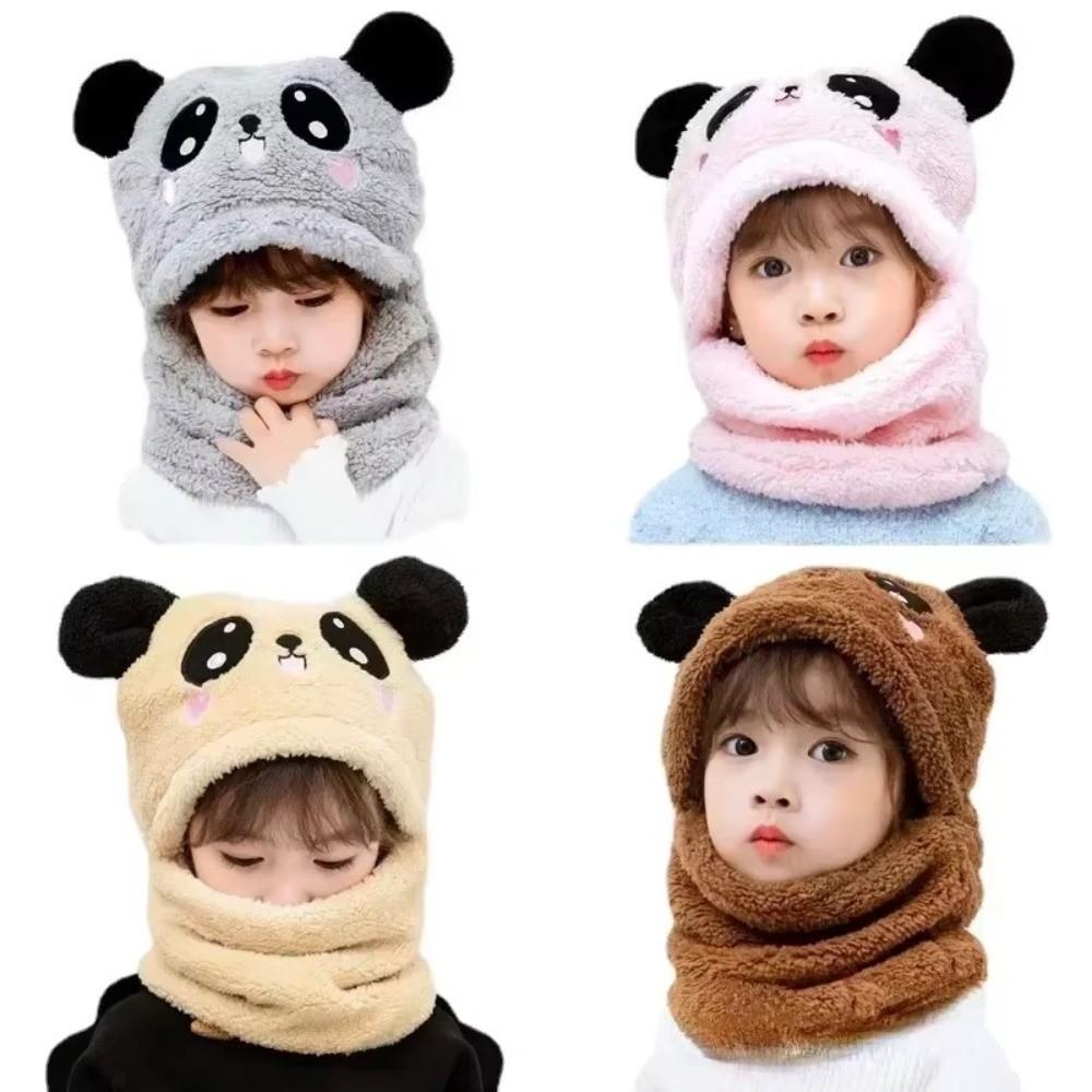 Panda Children Beanie Caps Cartoon Kids Plush Hat Fashion Kids Winter Hats Toddler