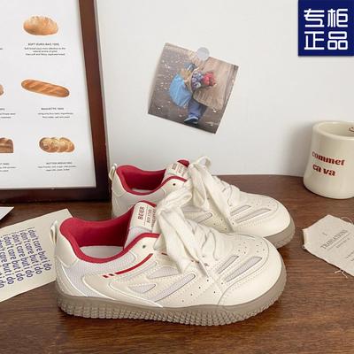 2024 новые студенческие дышащие маленькие белые туфли женские летние туфли-бублики модные европейские универсальные сетчатые тонкие туфли для досок