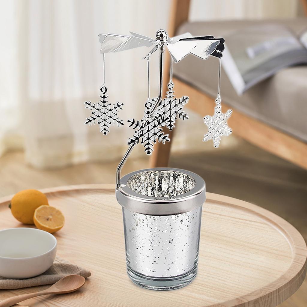 Металлический вращающийся подсвечник, подсвечник для чайной свечи, настольное украшение, декор, деревенский свадебный декор для стола, вращающийся подсвечник