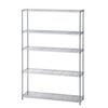 CAINZ Interior Shelving Unit, 107cm Wide, 5 Tiers, 19mm Pole Diameter, M12 Steel, Storage Shelving, Open Shelving, Interior Rack, Pipe Storage, Pipe R
