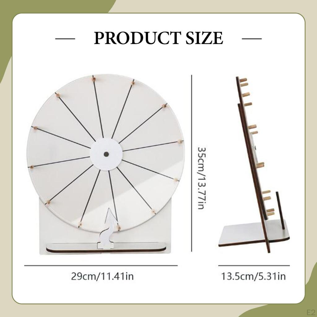 Настольная призовая рулетка «Колесо фортуны» с основанием, стираемый акрил, многоразовая, портативная для класса