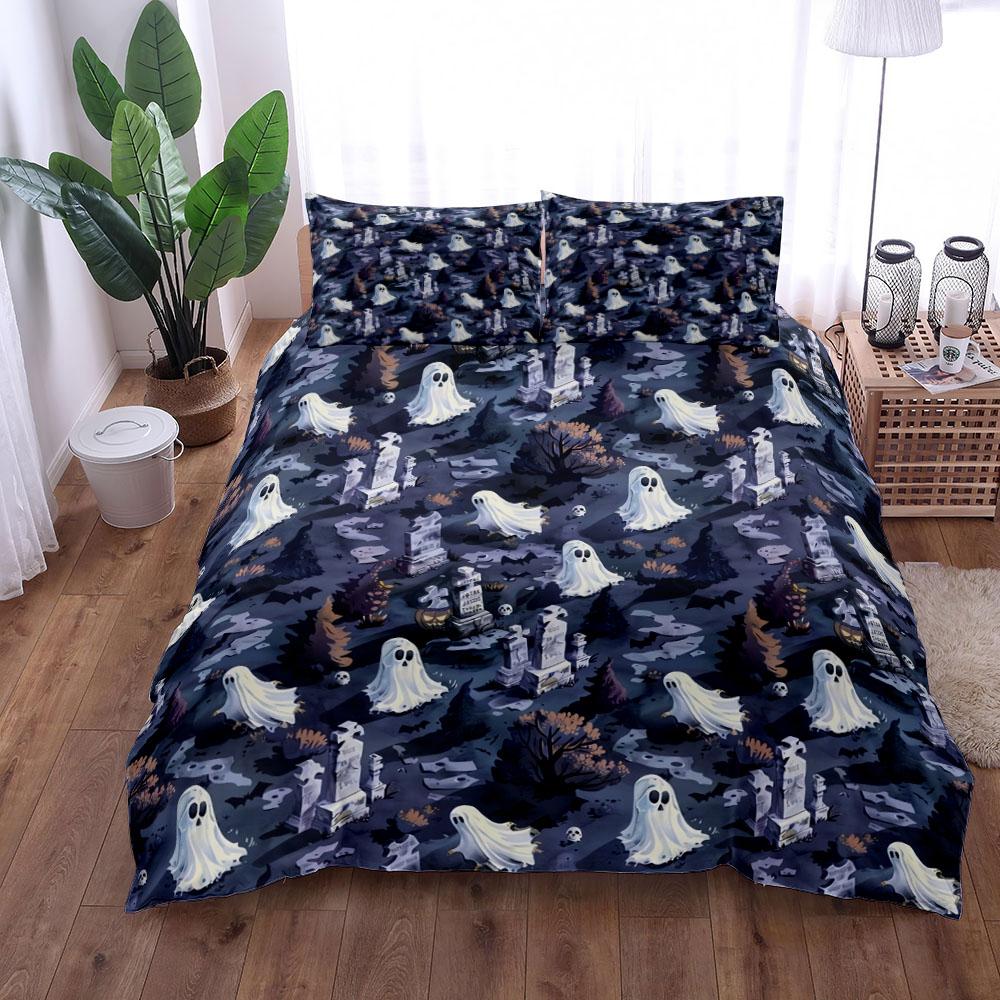 Комплект постельного белья Spooky Ufo Halloween Duvet Cover Set King Queen Double Full Twin Single Size