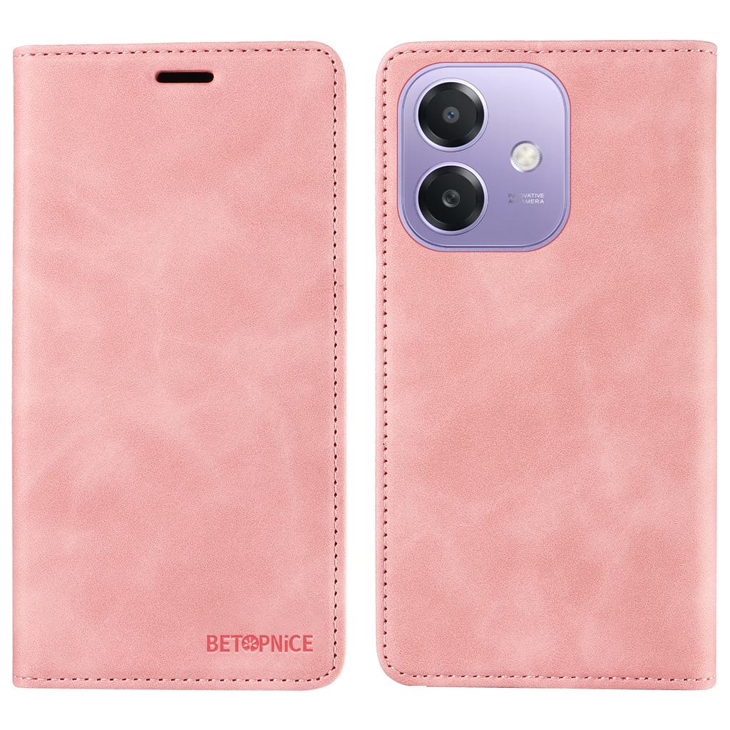 BETOPNICE 003 Для Oppo A5x 5G/A3x 4G/A3x 5G (Индия) Кожаный чехол-кошелек для телефона с подставкой