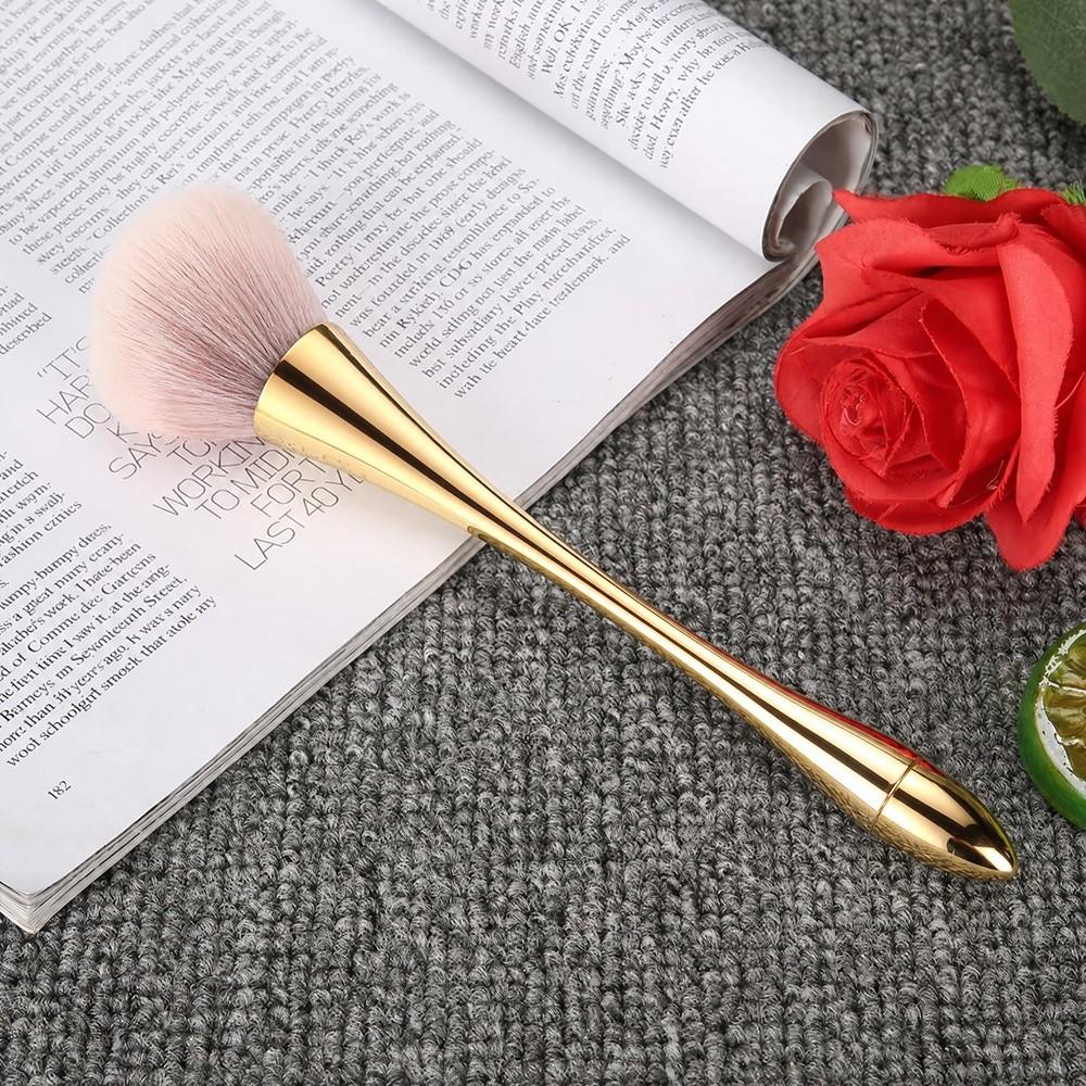 Gold Nail Dust Brush Large Size Manicure Brush Cleaning Brush Powder Remover Brush Home Manicure