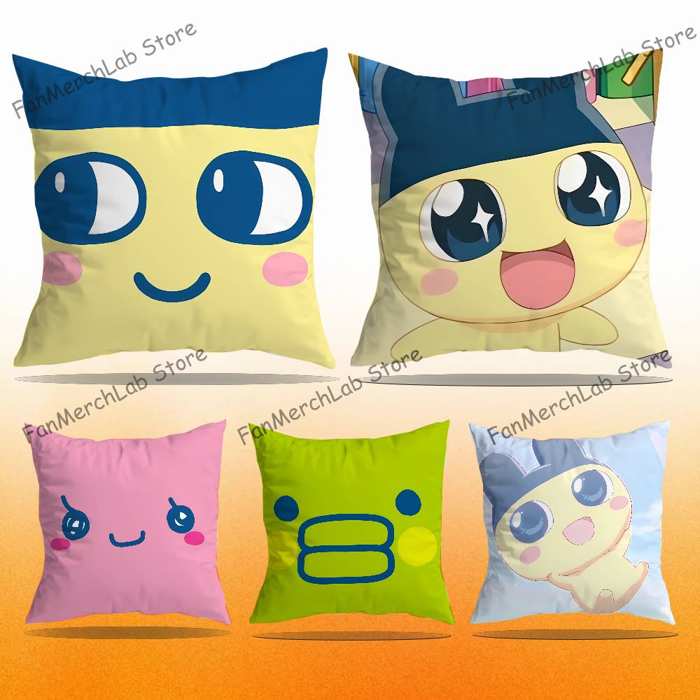 TTamagotchi MMametchi Pillow Case For Sofa Decor Car Office Room Printing Cushion Cover Decorations and Protector