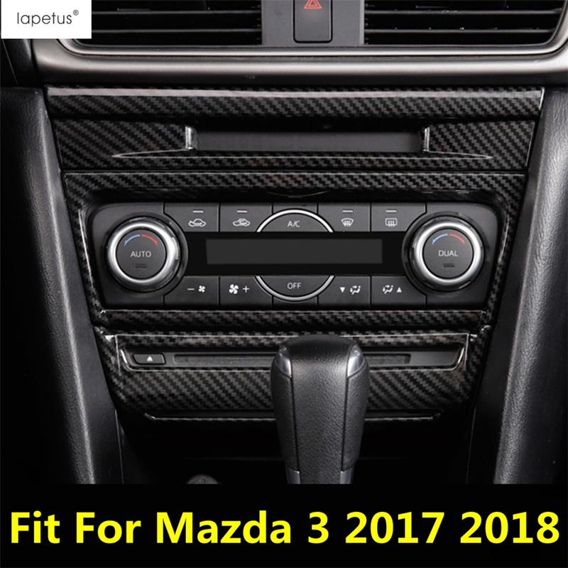 Central Control Multimedia Air AC Conditioning Outlet Vent Frame CD Panel Cover Trim For Mazda 3 2017 2018 Accessories Interior