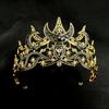 1pc Luxury Gothic Moon Tiara Celestial Queen Crown for Women Baroque Star Headpiece for Vintage Weddings Elegant Parties