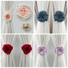 Realistic Rose Curtain Clips Exquisite Curtain Straps Clips Curtain Tape  Dormitory