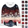 Sweatshirts For Women Knit Sweater Cute Shirt Fall Crewneck Furry Collar Pullover Tops