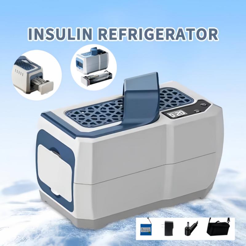 7800 мАч Высококачественный перезаряжаемый охладитель инсулина Мини-холодильник Портативный медицинский холодильник 5-8°C с сумкой через плечо для путешествий