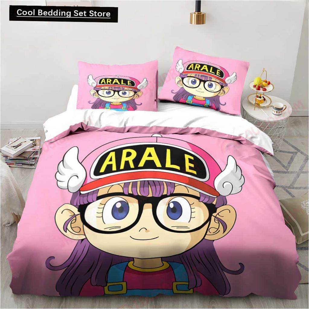 3D Мультяшный DR S-Slump Арале 2/3шт. Постельное белье Простыня Кинг Полуторный Двуспальный Детский Постельный Комплект Микрофибра или Полиэстер Комплекты Пододеяльников