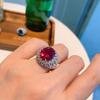 Retro-Style Women's Rings: Multi-Colored Rubies, Sapphires & Purple Zircon