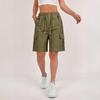 Women's Casual High Waisted Loose Sports Shorts with Pocket Solid Color