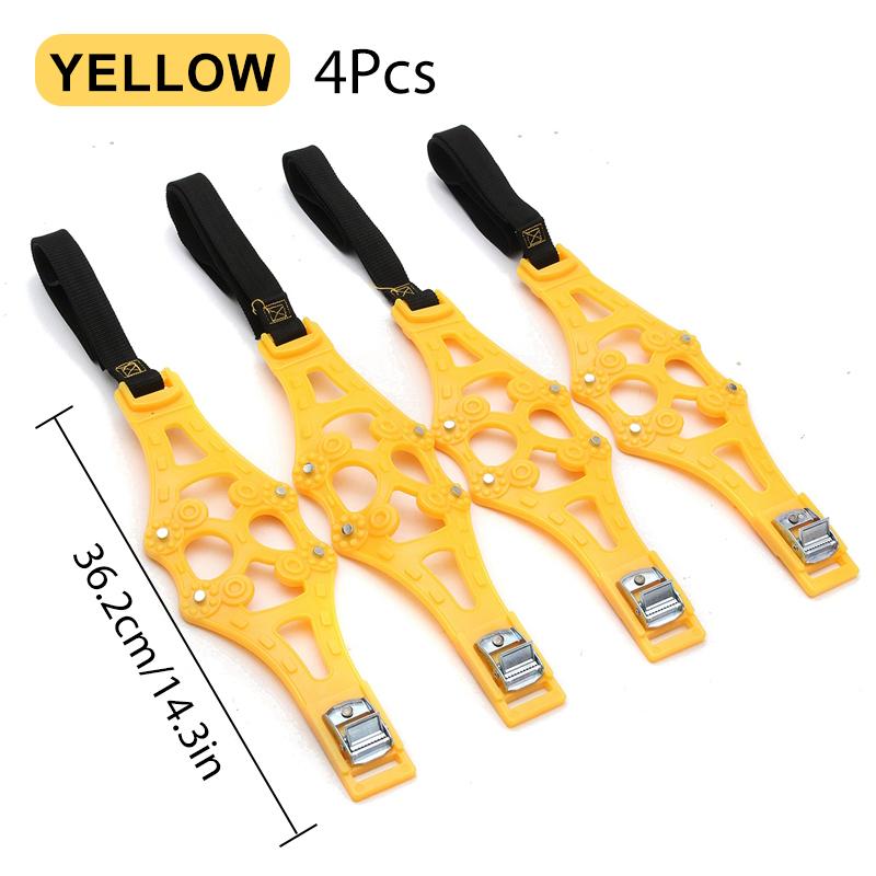 4pcs Universal Car Winter Tire Wheels Snow Chains Snow Tire Anti-skid Chains Wheel Tyre Cable Belt Winter