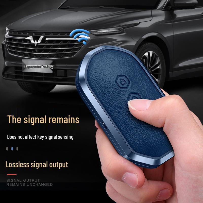 Metal Key Cover for 2020 Wuling Capgemini: Decorative Shell & Buckle