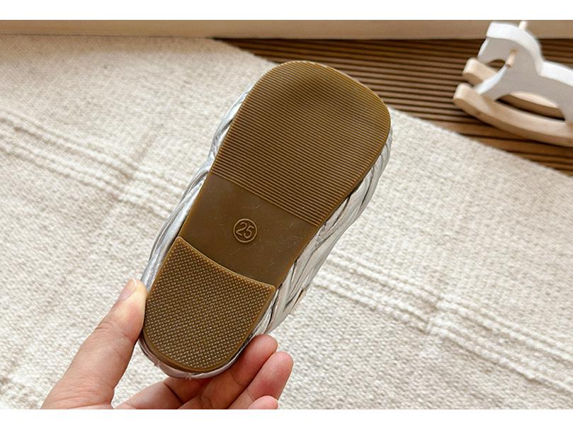 Весна 2026 Девочки Балетки Принцессы: Туфли на пряжке из мягкой кожи - Модные и повседневные