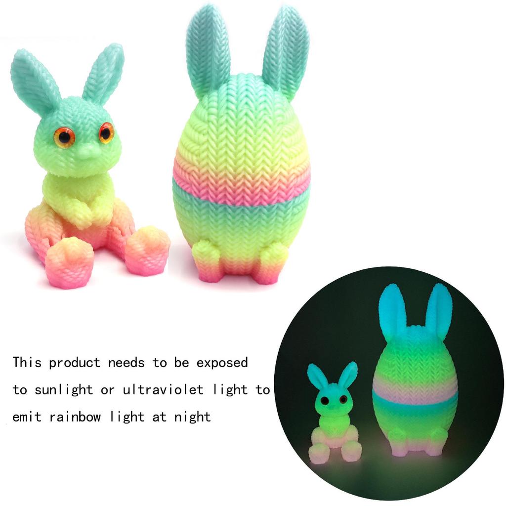 3D Печатное Пасхальное Яйцо Животное Игрушка Украшение Подарок Слепой Бокс