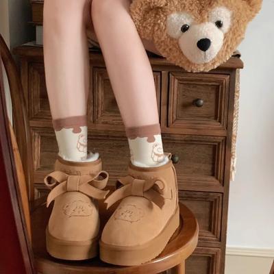 [В наличии] mikko низкие зимние ботинки, овечьи пуховые зимние теплые ботинки, бархатные хлопковые туфли