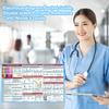 EKG Pocket Guide EKG Rhythm Interpretation Double-Sided Pocket Reference Card Tri-Fold Study Book for Students Nurses