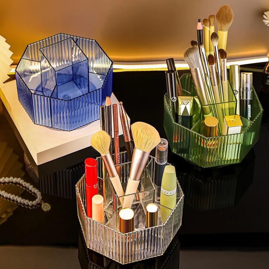 1 шт. вращающийся на 360 градусов держатель для кистей для макияжа органайзер для косметики на туалетный столик многофункциональный держатель для ручек коробка для хранения помады