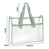Portable Large Capacity Tote Bag Transparent File Bag Textbook Homework Book Storage Bag Office Supplies Back To School Gift
