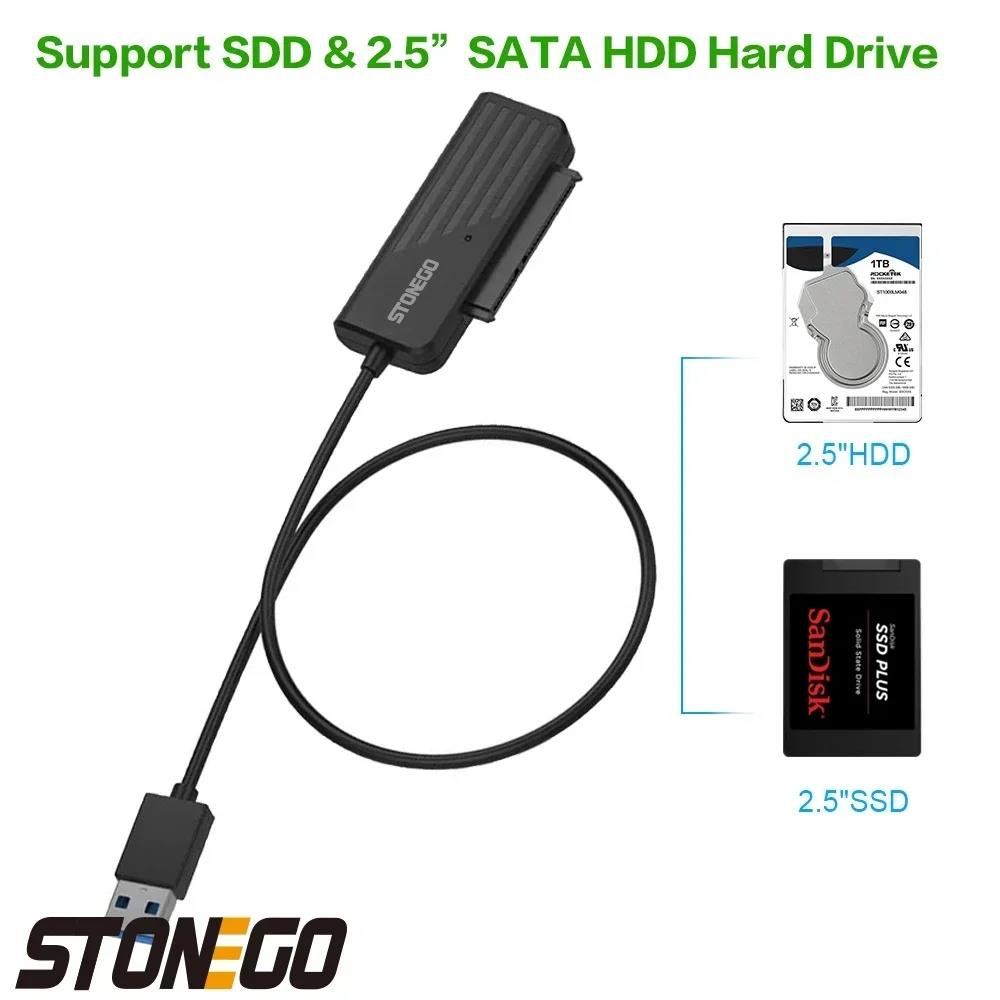 Кабель-адаптер USB 3.0 Type C к SATA для жесткого диска 2,5 дюйма SSD HDD с поддержкой UASP для Windows Mac Android, кабель для передачи данных Plug and Play