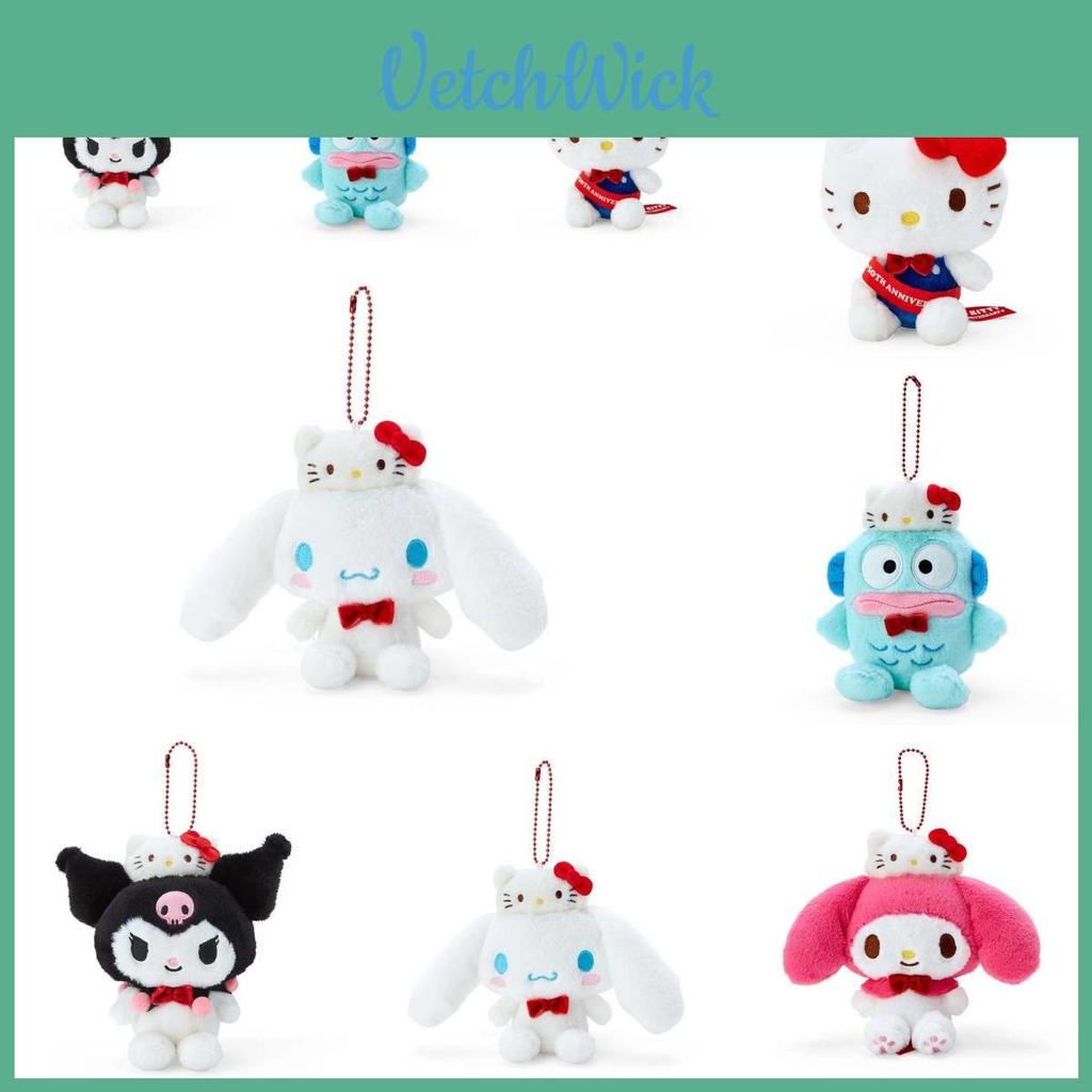 Очаровательная плюшевая игрушка-подвеска Sanrio Hello Kitty, собачка Куруми, к 50-летию