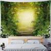 Firefly Forest Dreamy Landscape Tapestry Hippie Starry Sky Wall Hanging Cloth Aesthetic Home Art Decoration Poster