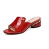 New Women's Shoes Red Sexy Womens Slippers PU Soft Leather Ladies Comfortable Sandals Suitable for Girls Pantuflas Mujer