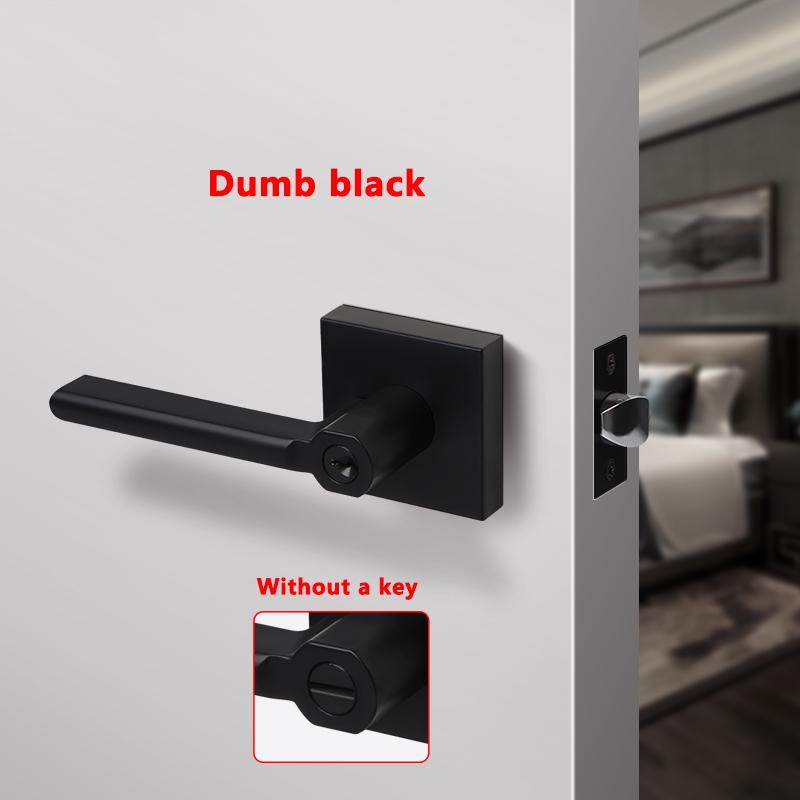 American Bathroom Door Lock Bathroom Keyless Three-pole Hand Lock Home Bedroom Door With Key Door Handle Spherical Lock Doorknob