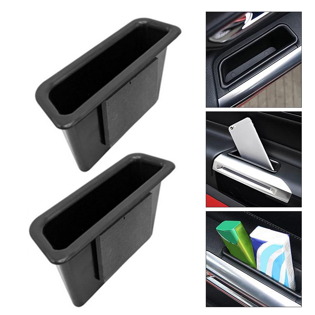 1 Pcs Car  Door Side Storage Box Organizer Holder Interior Modification For Mustang Door Storage Box Lattice Car Storage Part