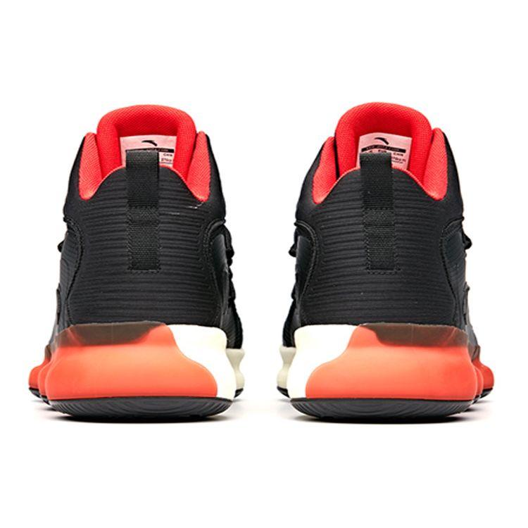 Anta Баскетбольные кроссовки Seeed High-Top мужские кроссовки черные красные 91831191-5
